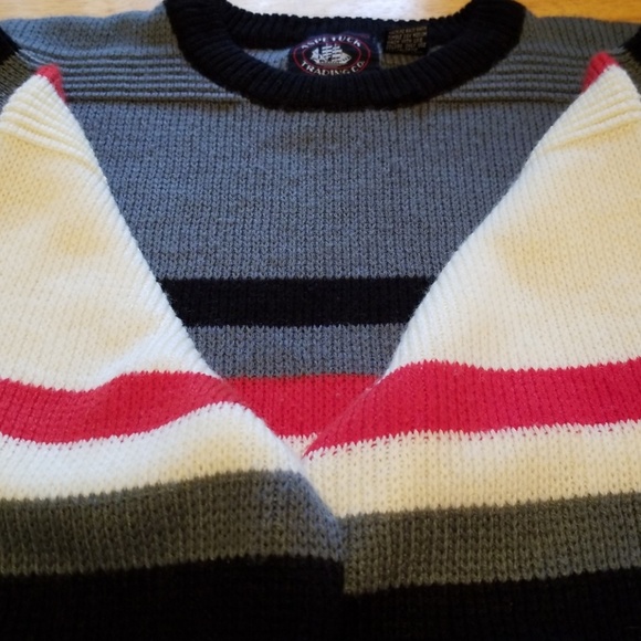 Men's Multicolored Crewneck Sweater - Size: Large - Picture 4 of 8